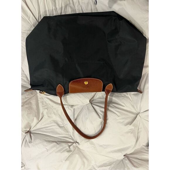 Longchamp Women's Black Le Pliage Shoulder Tote Bag Medium NWOT - Picture 5 of 10